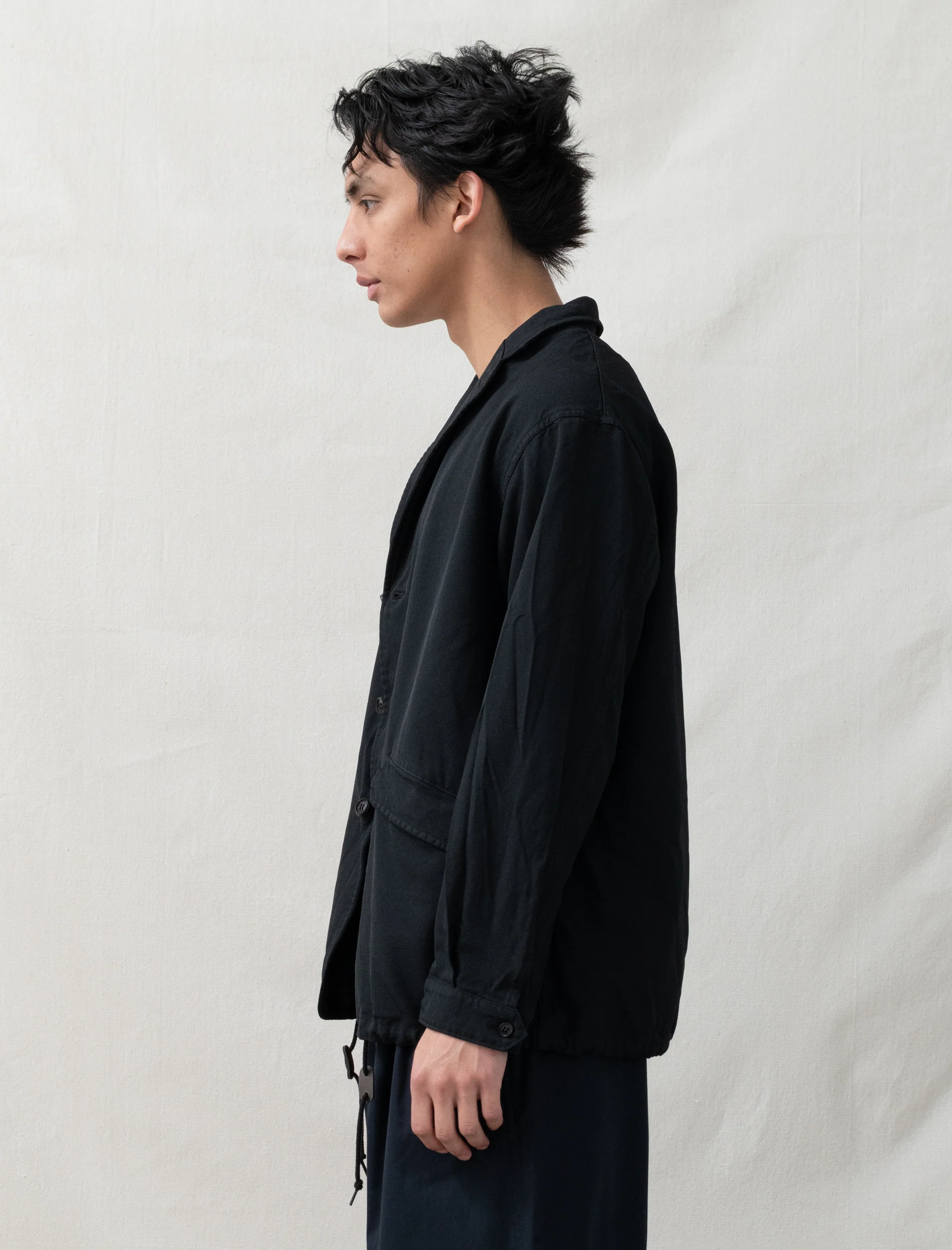 Men's Garment Dyed Blazer (Black) - Image 5