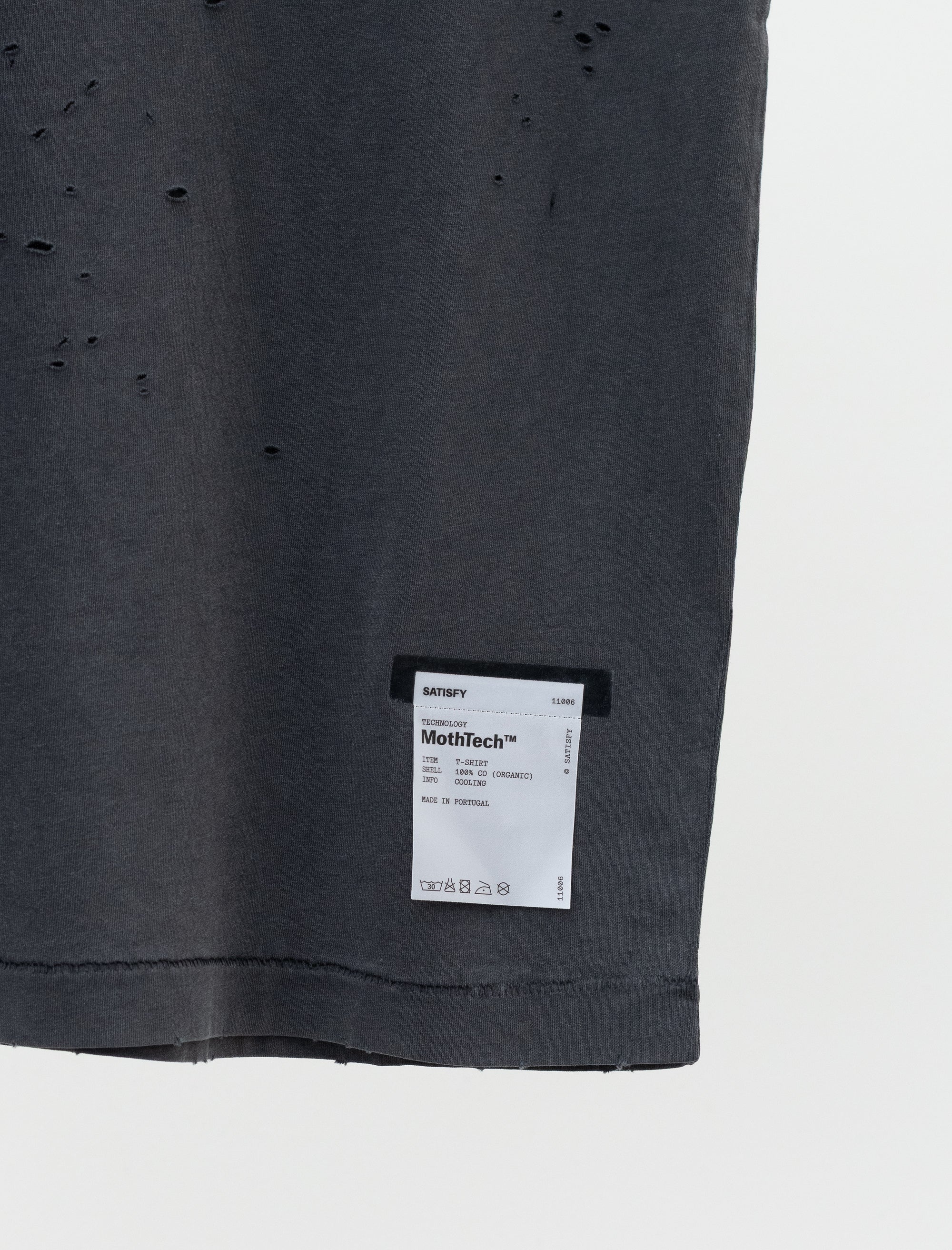 MothTech T-Shirt (Washed Black) - Image 3