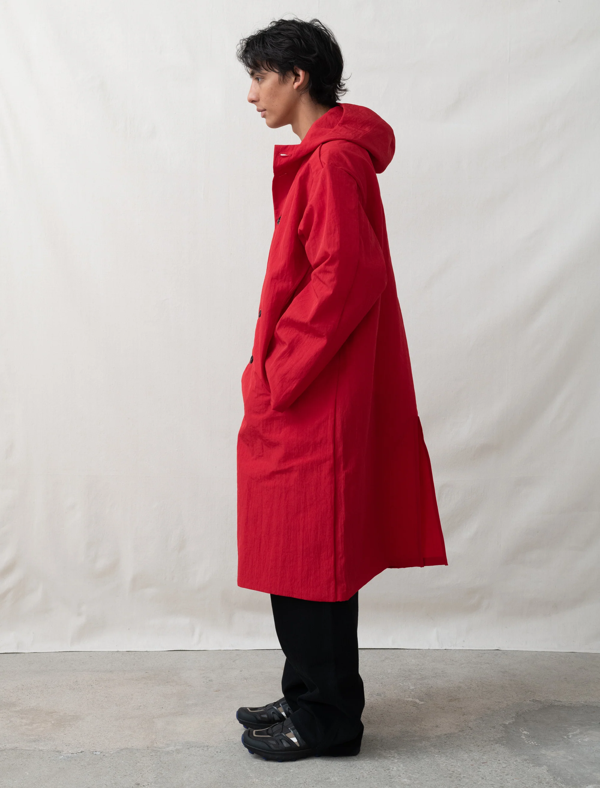 R19Y1 Gill Coat (Red Waratah Nylon) - Image 4