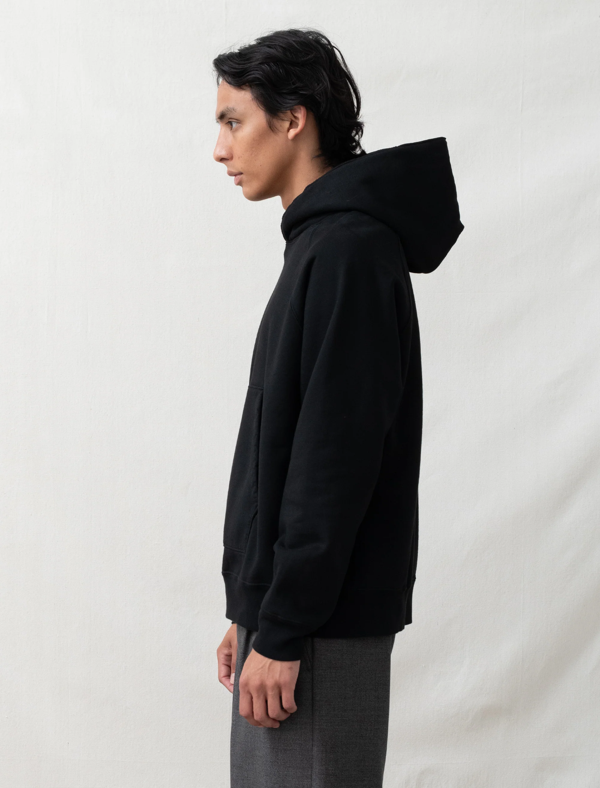 Super Weighted Hoodie (Black) - Image 3